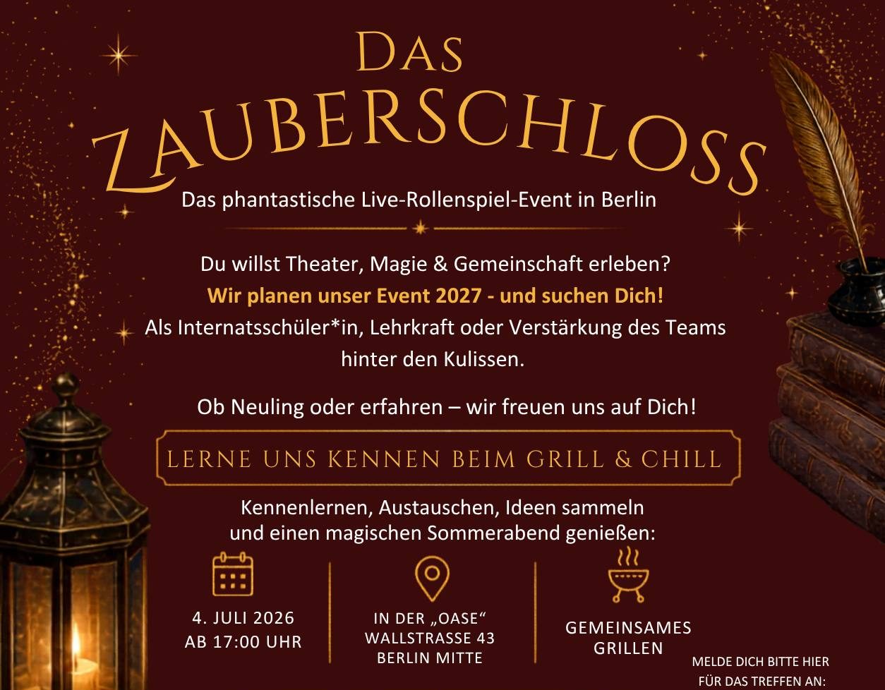 Gemeinsames Grillen und Kennenlernen am 4.7.2026